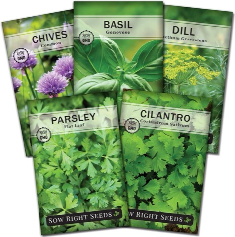 Sow Right five-herb seed collection