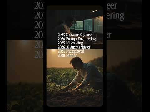 YouTube short thumbnail: the engineer-to-farmer bit.